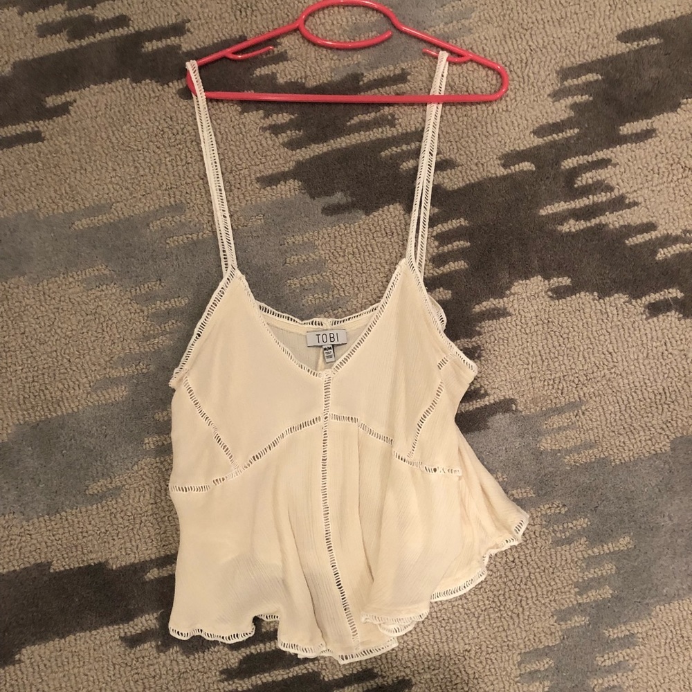 Cream tank top